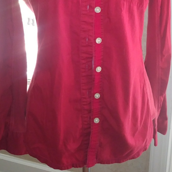 Converse Long Sleeve Red Shirt, Small - Picture 8 of 8